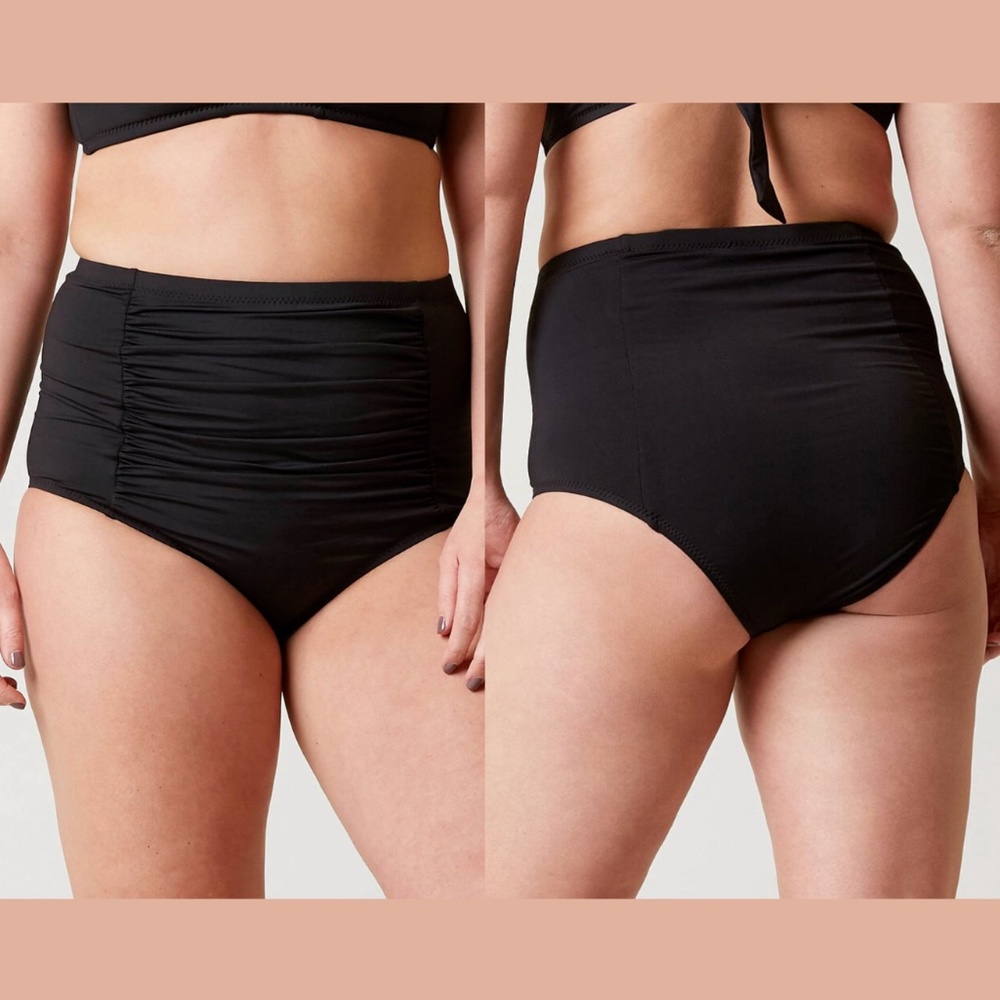 NEW Becca Color Code Vintage High Waist Bikini Bottoms [ 1X ( 16-18)‎ ]